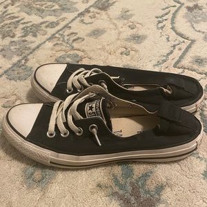 Converse shoreline black and white size 8.5 women